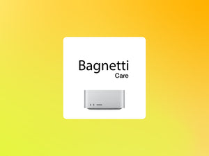 Estensione Garanzia a 36 mesi per Mac Studio. Gestito da Apple Authorized Service Provider Bagnetti srl. Esclusi danni accidentali.